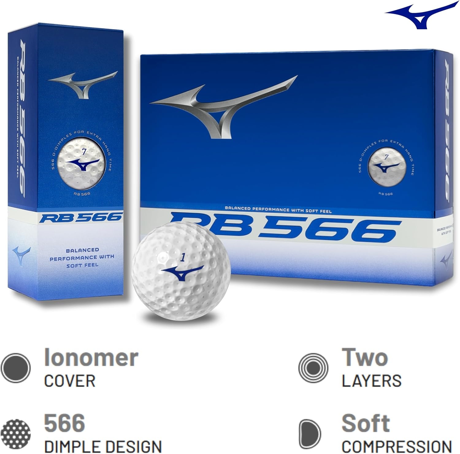 image:imageMizuno 2024 RB 566 Golf BallsWhite