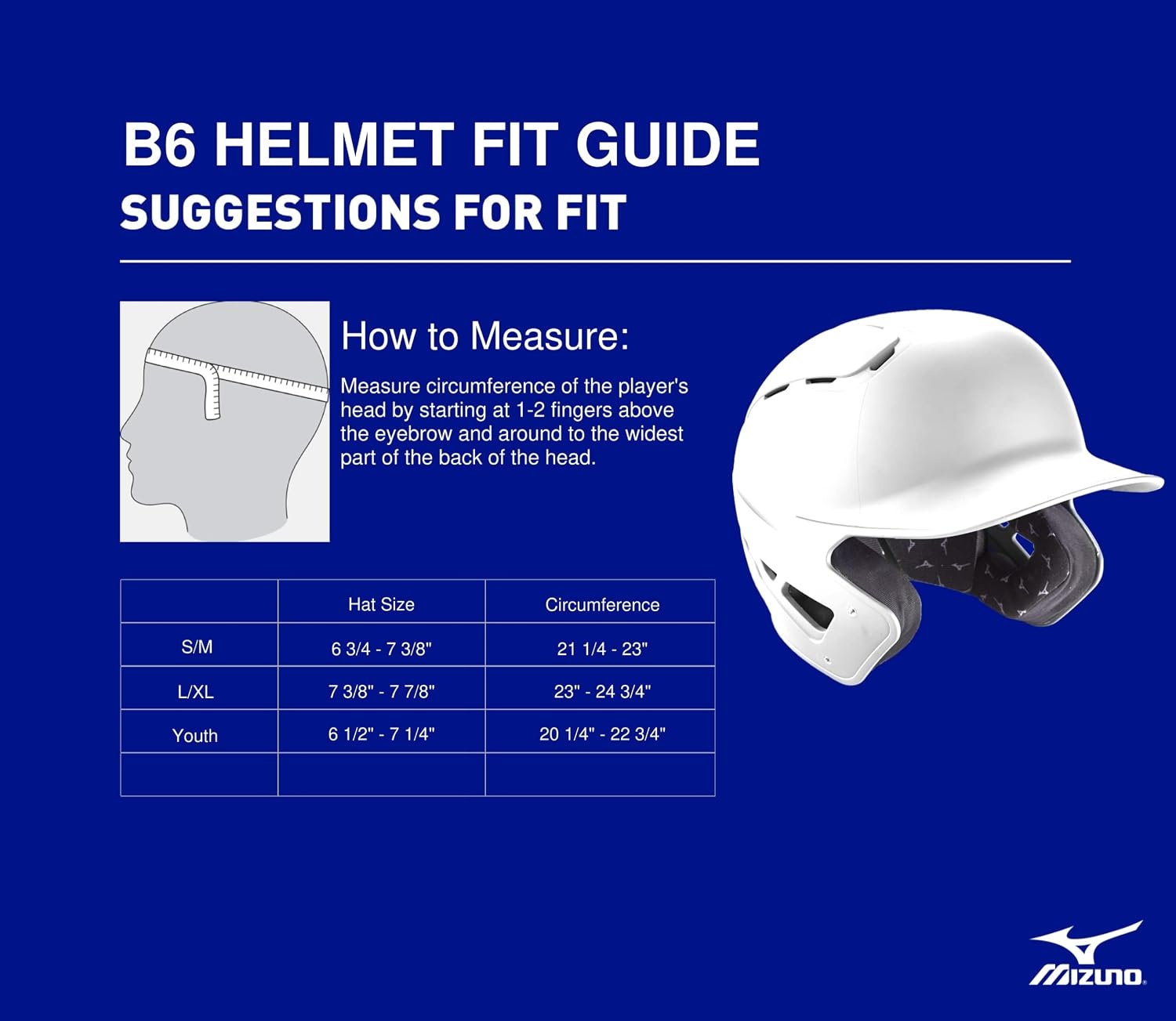 image:imageMizuno Adult B6 Baseball Batting HelmetNavy