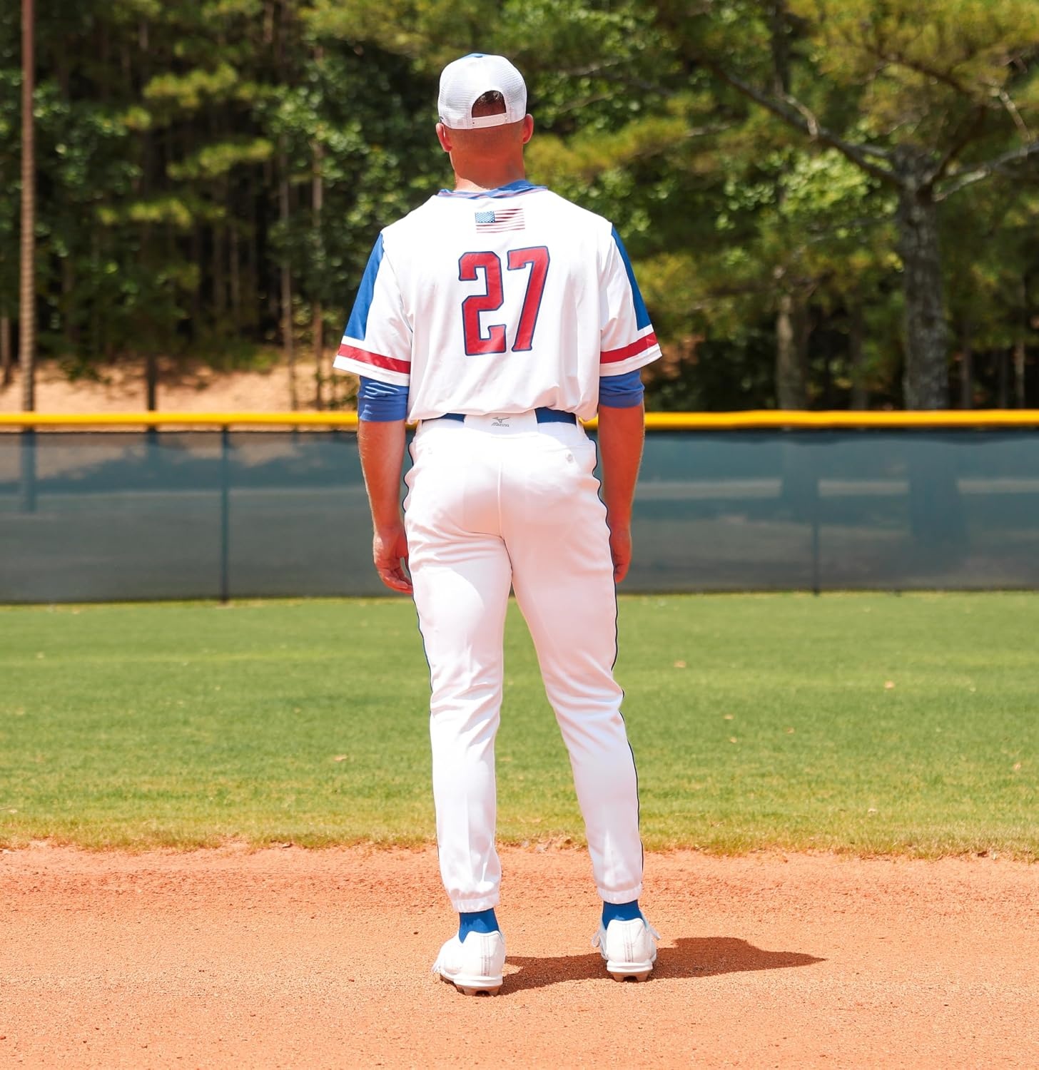image:imageMizuno Adult Mens Premier Piped Baseball PantWhiteRed