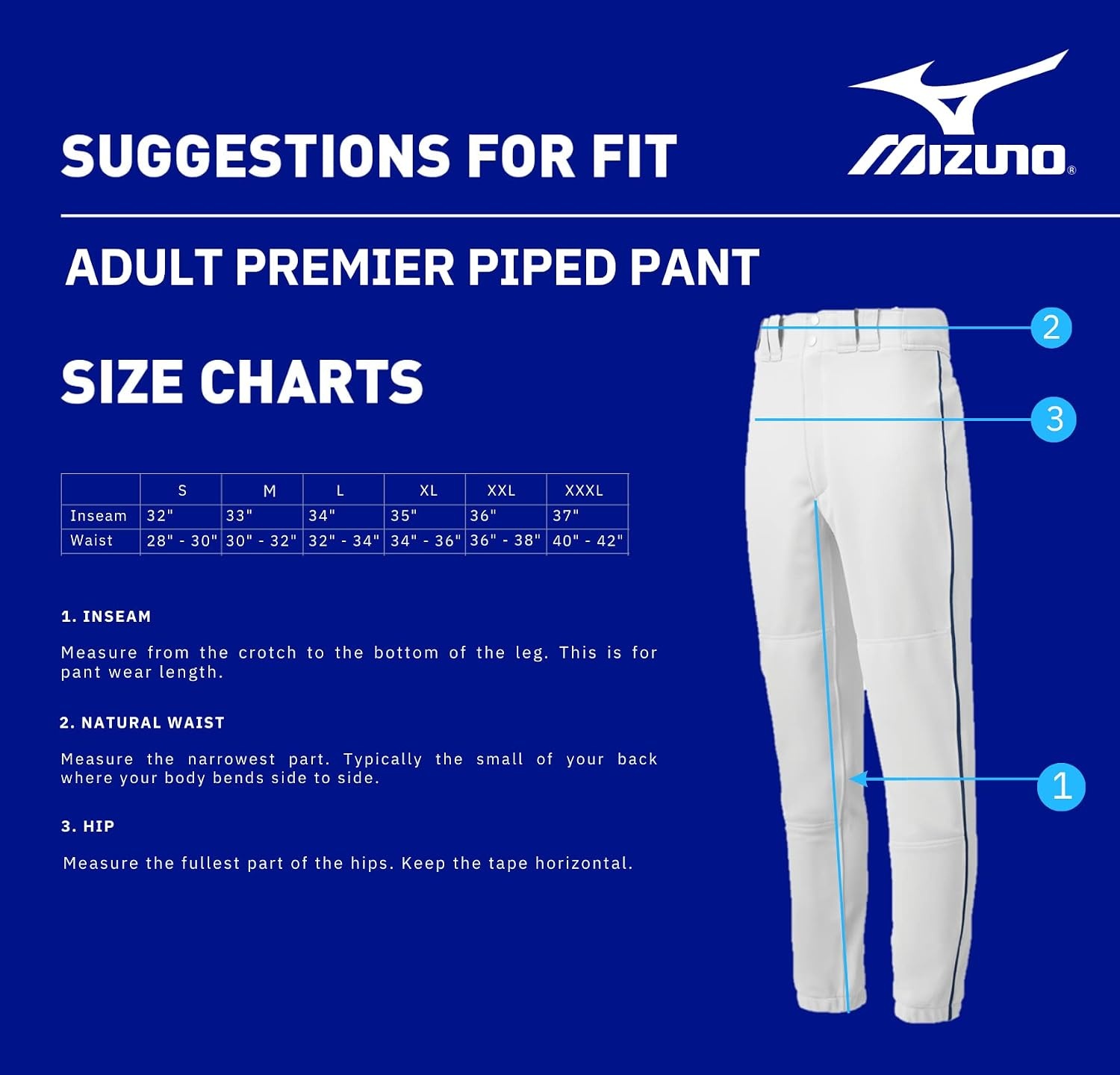 image:imageMizuno Adult Mens Premier Piped Baseball PantWhiteRed