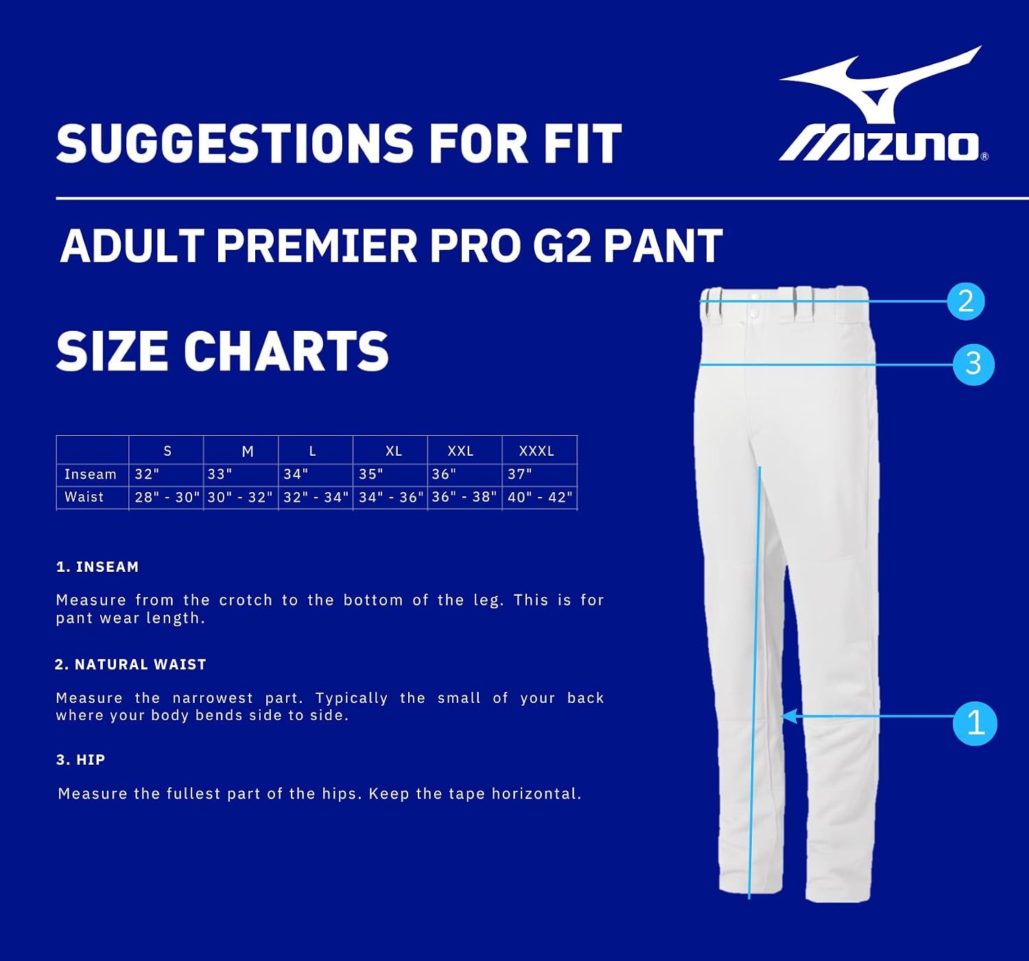 image:imageMizuno Adult Mens Premier Pro Baseball Pant G2Black