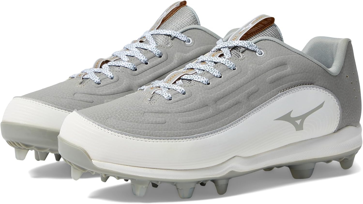 image:imageMizuno Ambition 3 Low TPU Mens Molded Baseball Cleat GreyWhite US Mens 65