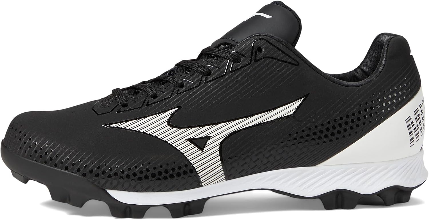 image:imageMizuno Boys Wave Lightrevo Jr Baseball ShoeBlackWhite