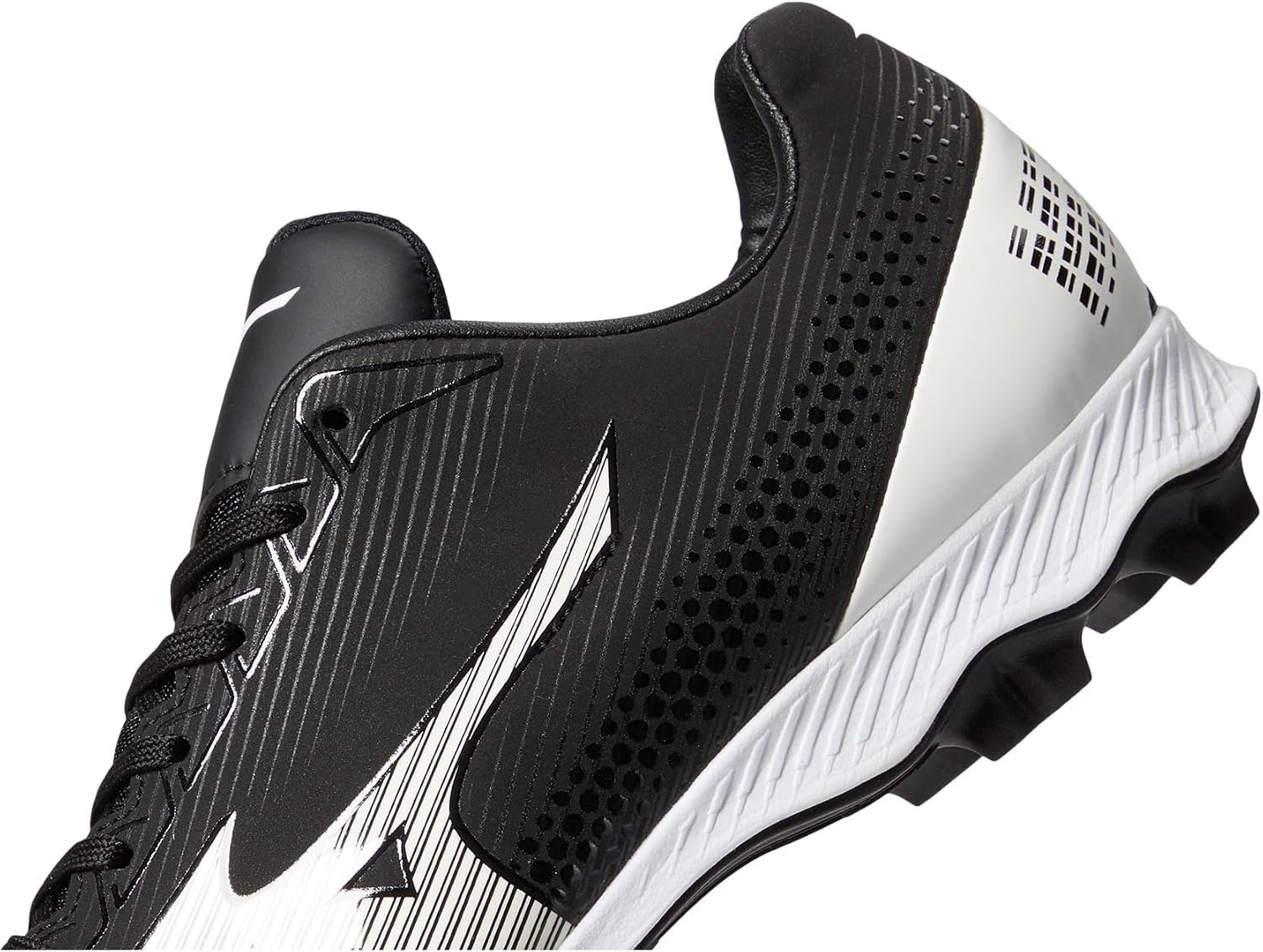 image:imageMizuno Boys Wave Lightrevo Jr Baseball ShoeBlackWhite