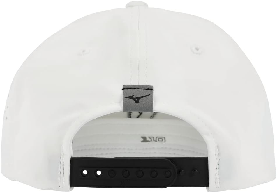 image:imageMizuno Golf Tour Flat Snapback HatWhiteBlack