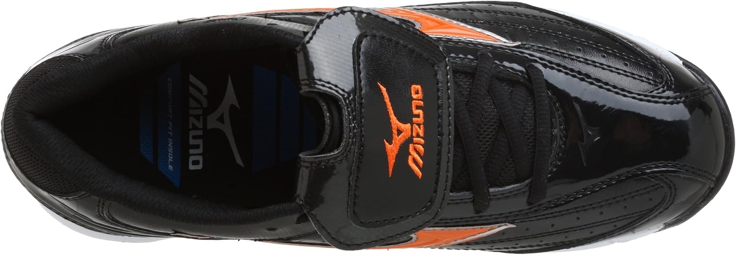 image:imageMizuno Mens 9 Spike Classic G5 Low Baseball CleatBlackOrange