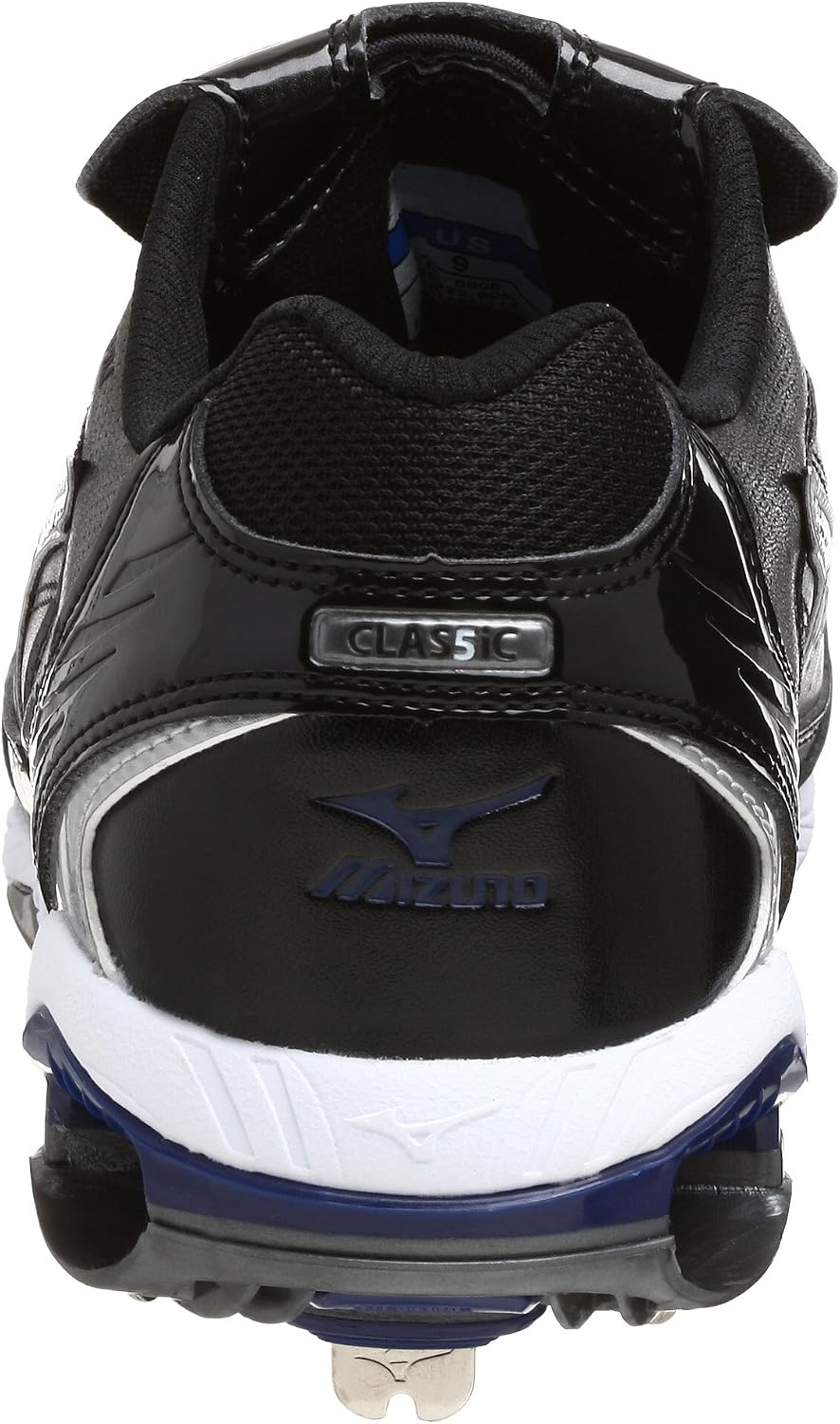 image:imageMizuno Mens 9 Spike Classic G5 Low Baseball CleatBlackRoyal