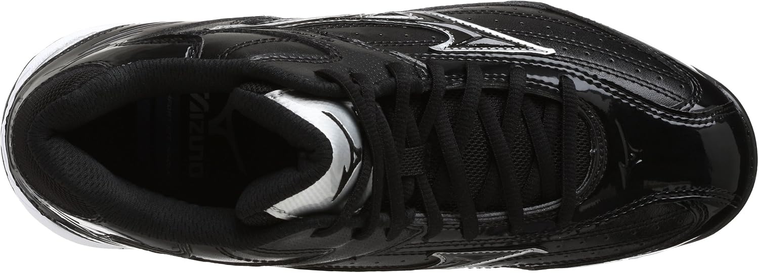 image:imageMizuno Mens 9 Spike Classic G5 Mid Baseball CleatBlack