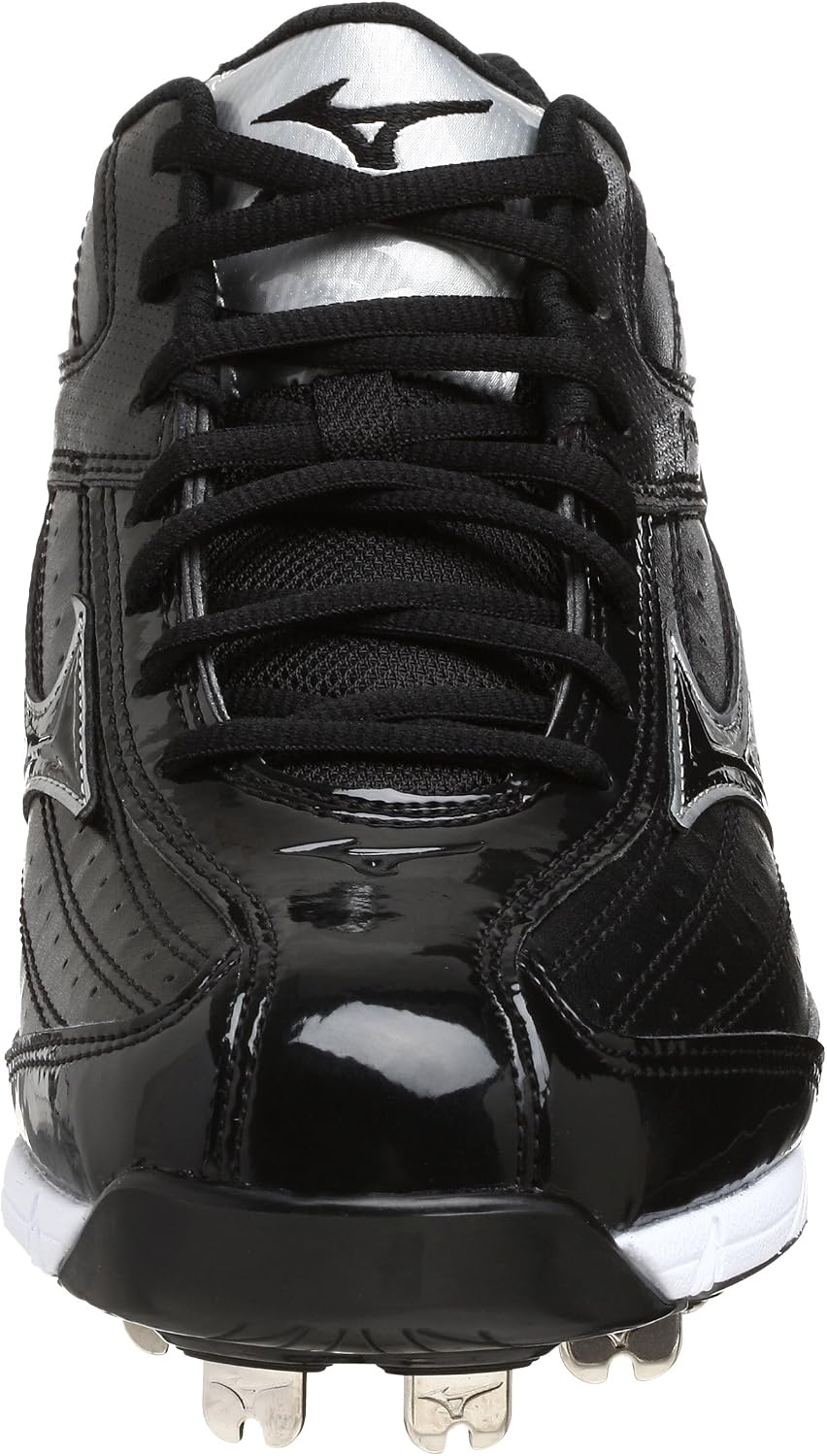 image:imageMizuno Mens 9 Spike Classic G5 Mid Baseball CleatBlack