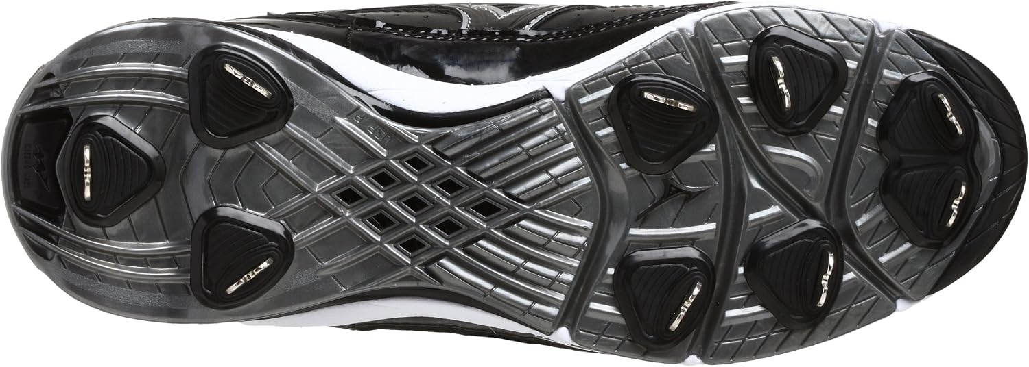 image:imageMizuno Mens 9 Spike Classic G5 Mid Baseball CleatBlack