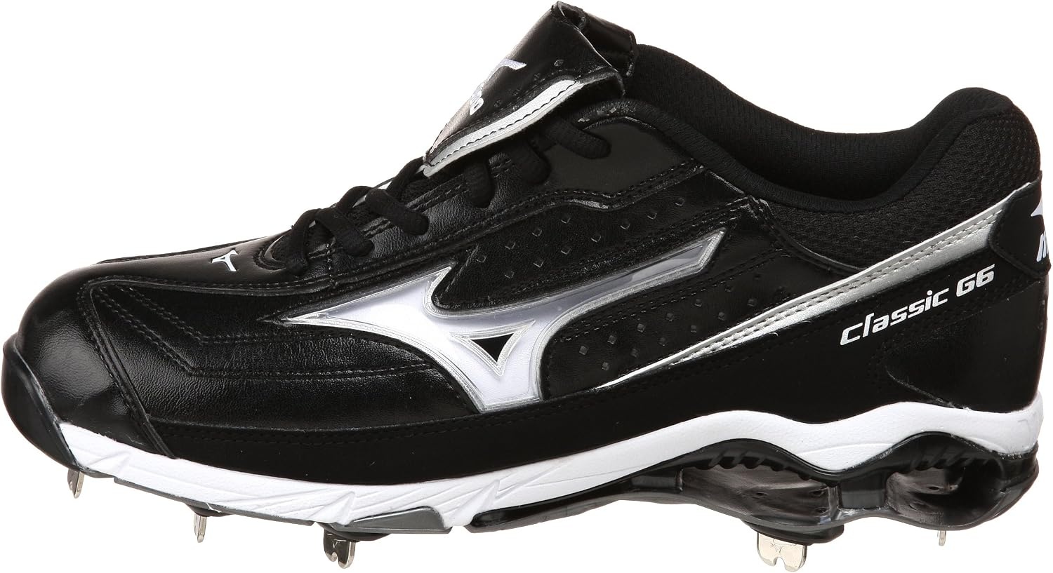 image:imageMizuno Mens 9Spike Classic G6 Low SwitchBlackWhite