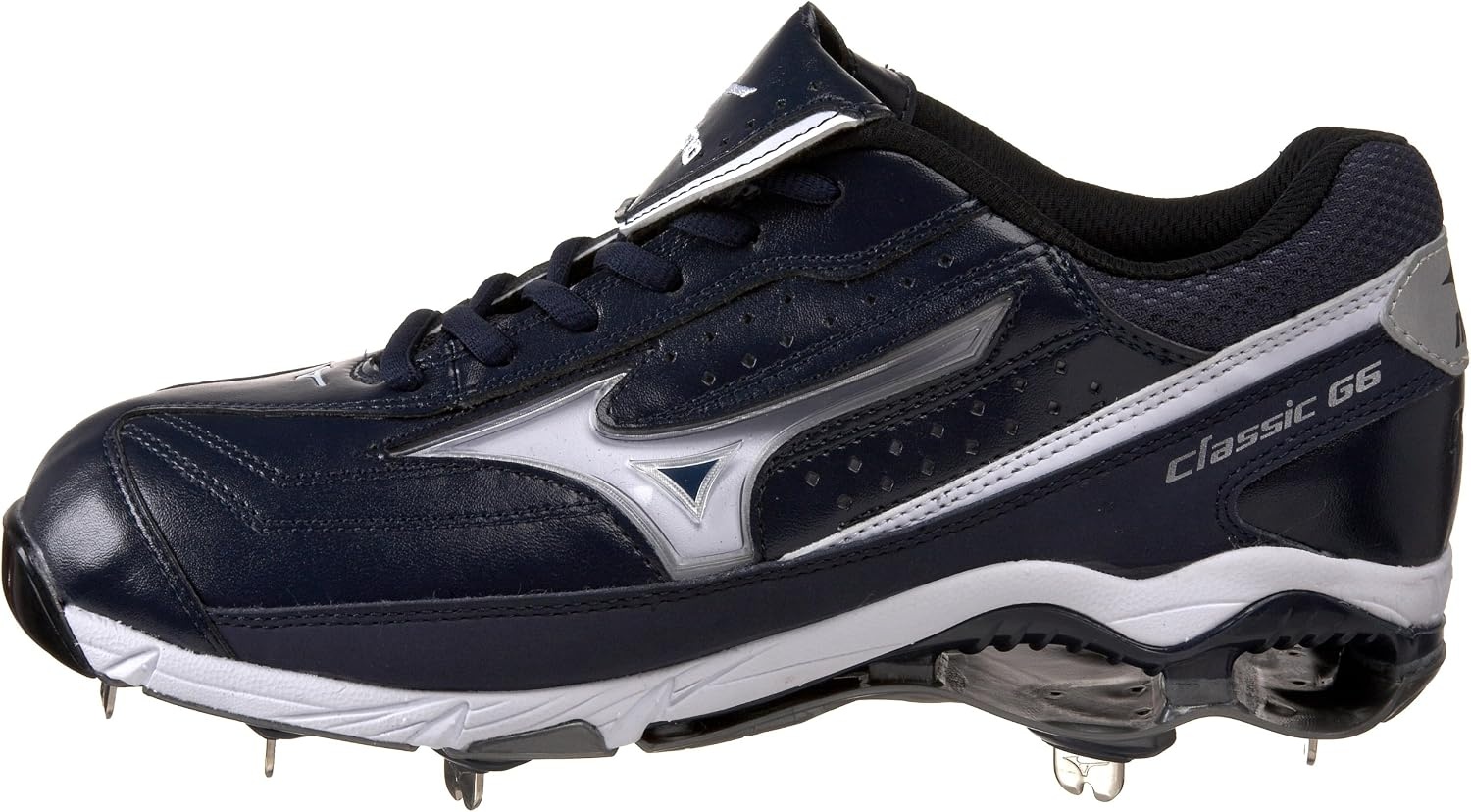 image:imageMizuno Mens 9Spike Classic G6 Low SwitchNavyWhite