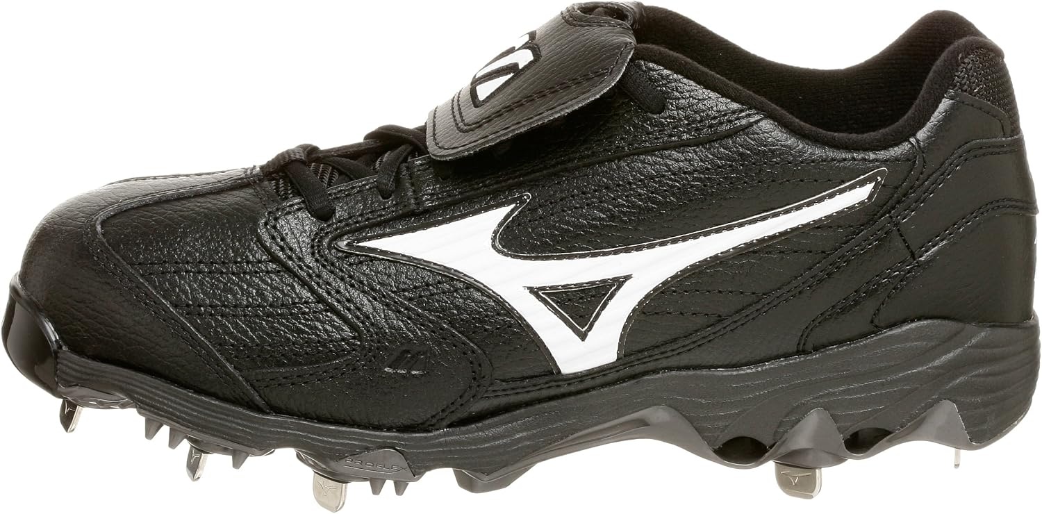image:imageMizuno Mens 9Spike Classic Low G4 CleatBlackWhite