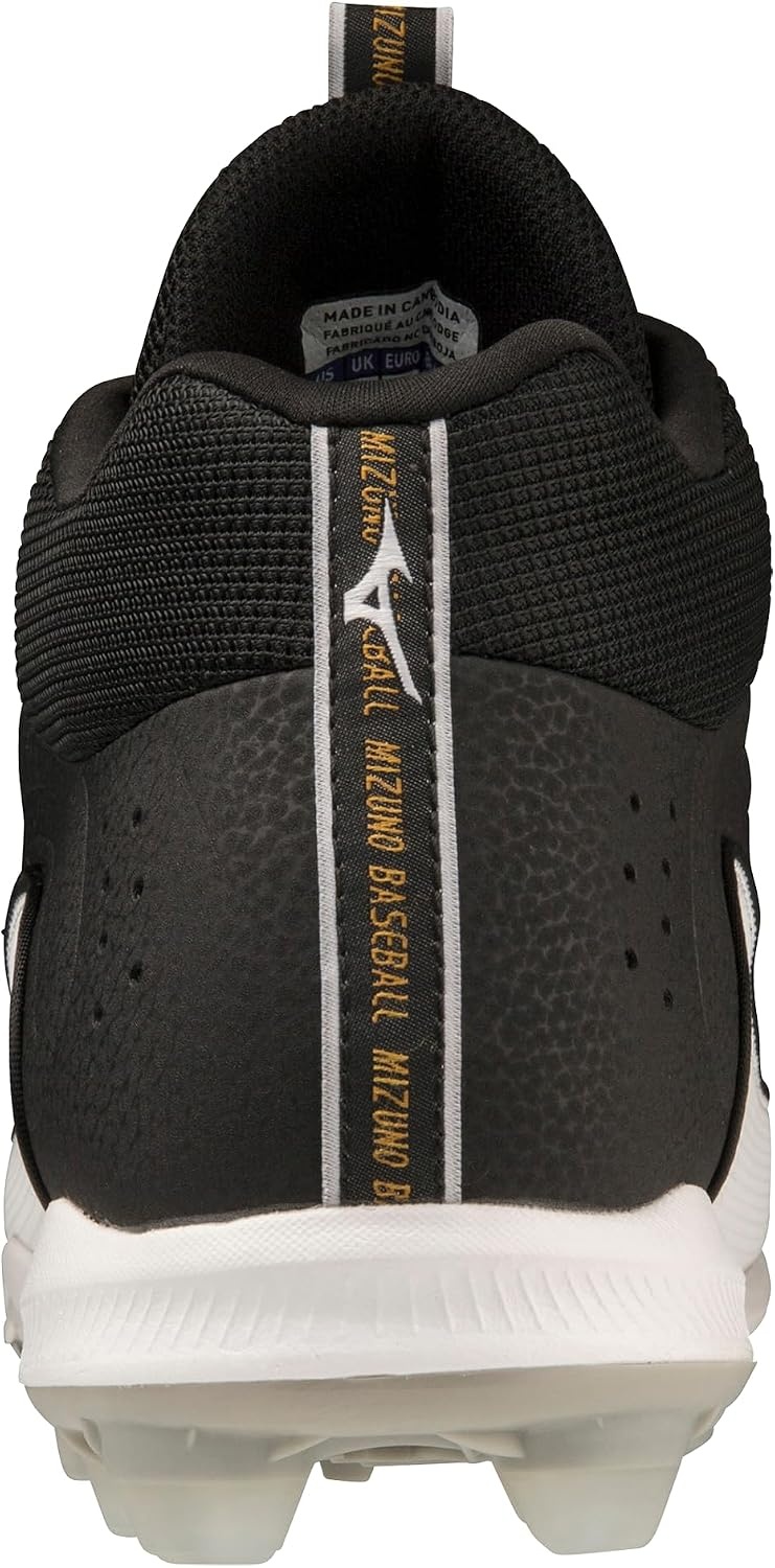 image:imageMizuno Mens Ambition 3 Mid TPU Baseball CleatsBlackWhite
