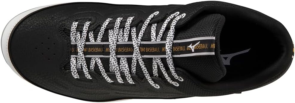 image:imageMizuno Mens Ambition 3 Mid TPU Baseball CleatsBlackWhite