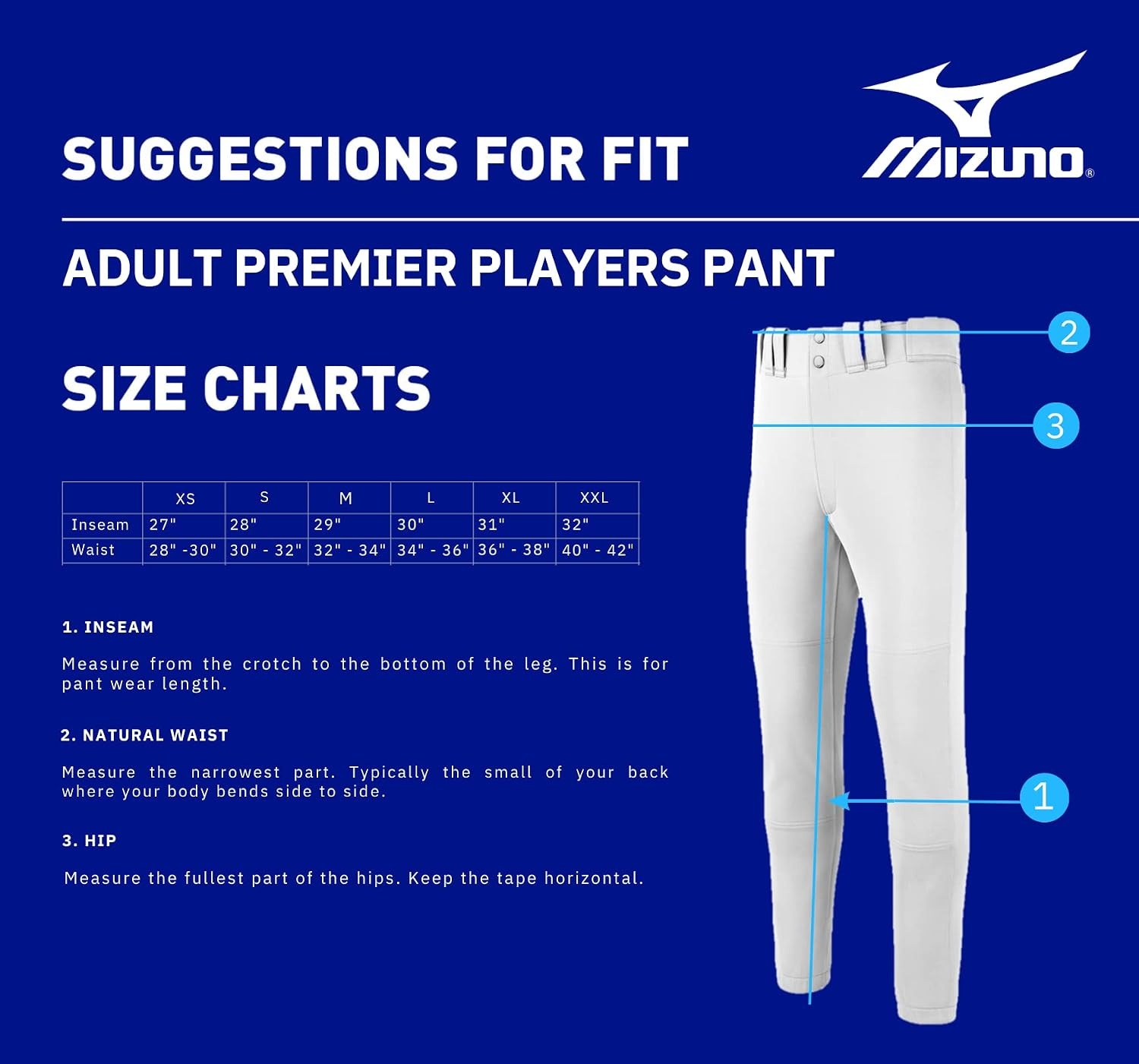 image:imageMizuno Mens Premier Players Pant Adult Baseball PantGrey