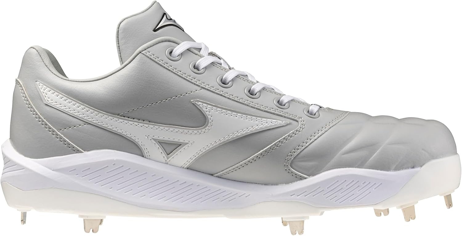 image:imageMizuno Mens Pro Select Metal Baseball Cleat GreyWhite US Mens 13