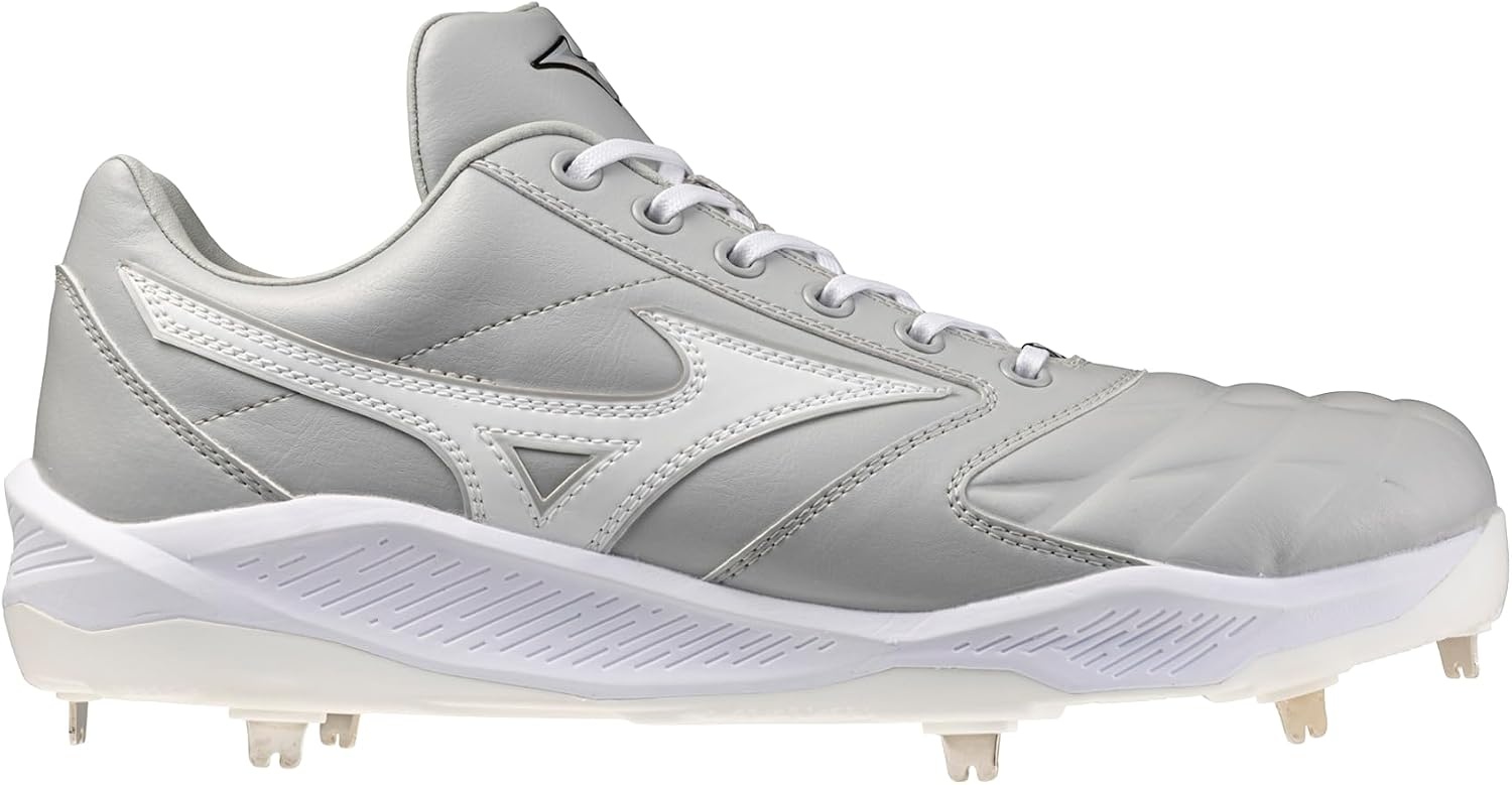 image:imageMizuno Mens Pro Select Metal Baseball Cleat GreyWhite US Mens 13