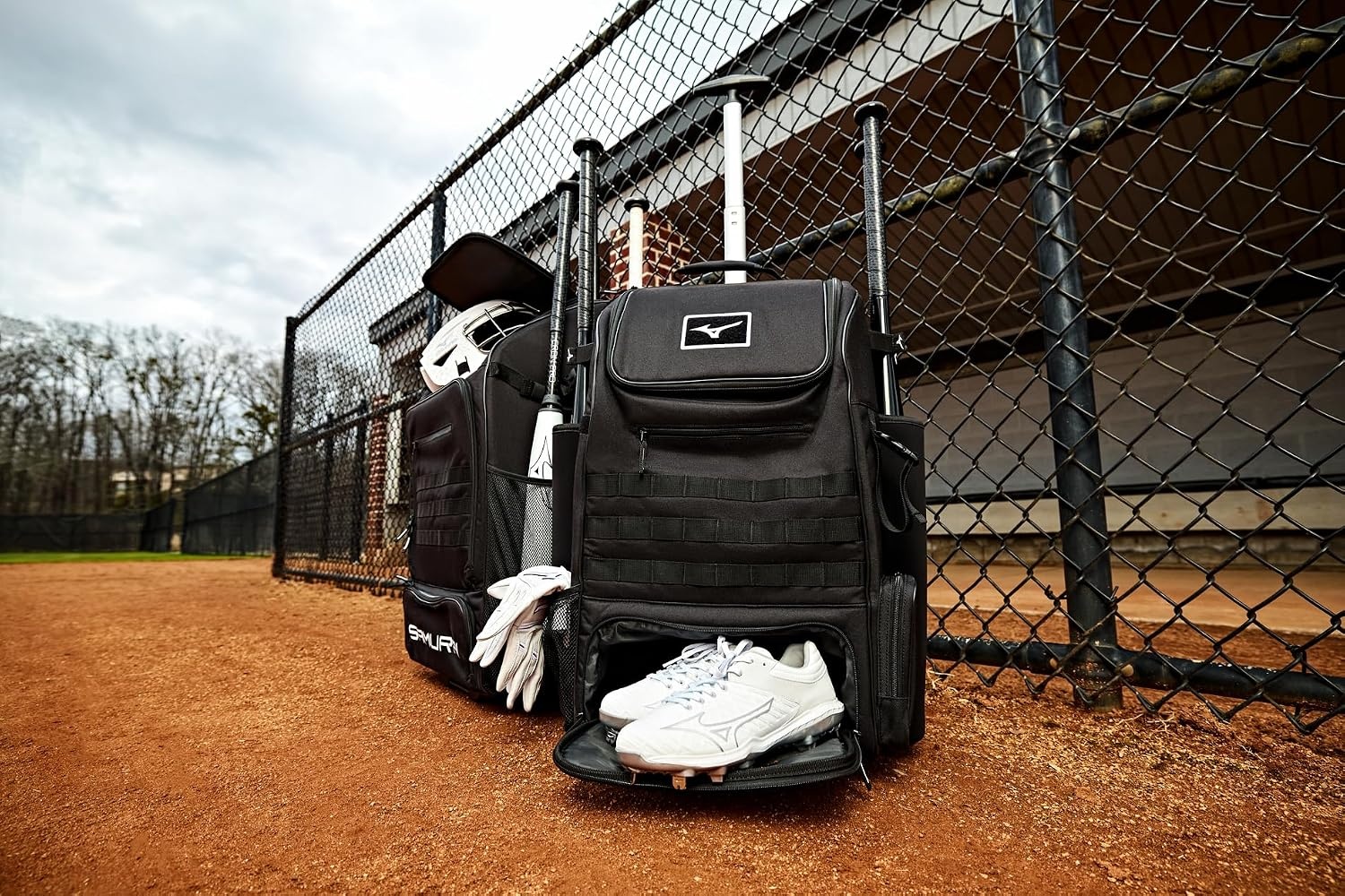 image:imageMizuno Mizuno Pro Wheel Batpack CharcoalBlack