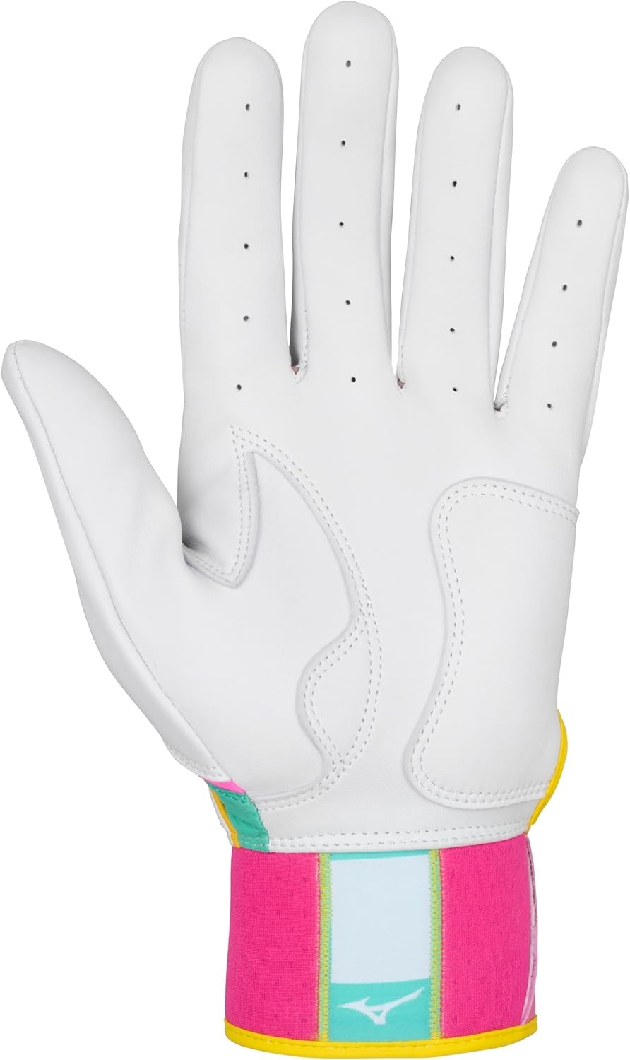 image:imageMizuno Pro Select Adult Baseball Batting GloveWhiteTeal