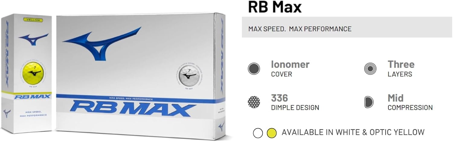 image:imageMizuno RB MAX Golf BallsOptic Yellow
