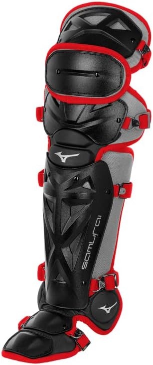 image:imageMizuno Samurai Adult Baseball Boxed Catchers Gear SetBlackRed