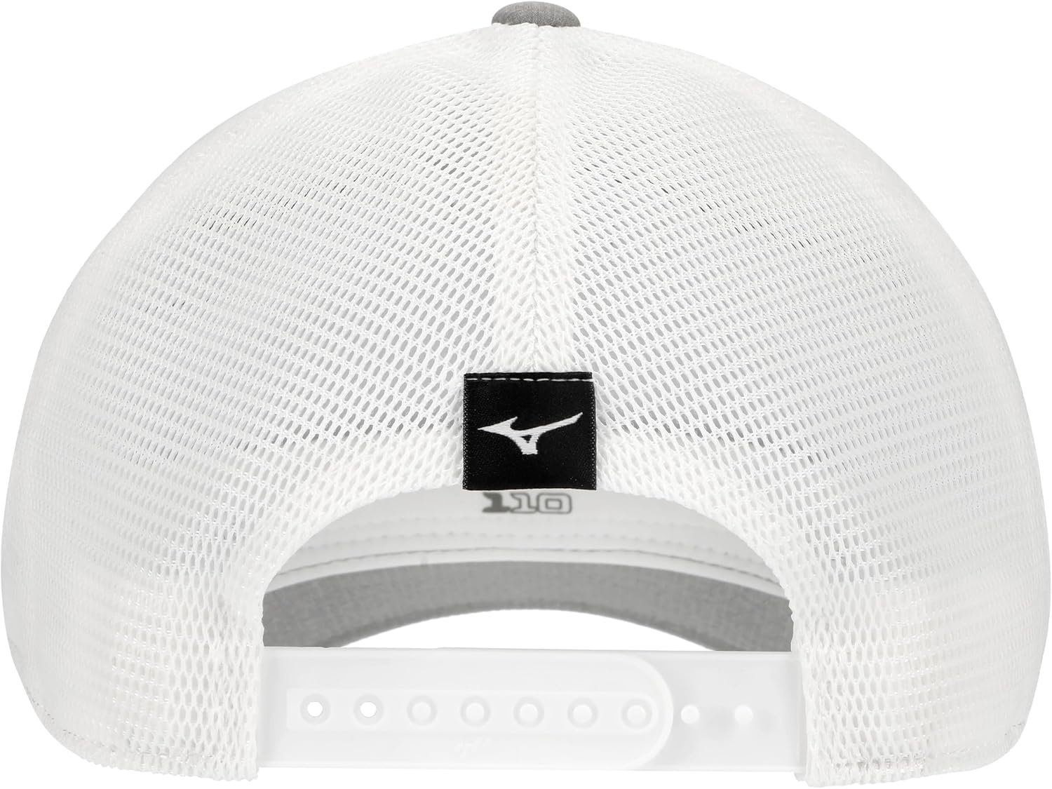 image:imageMizuno Unisex Crossed Clubs Meshback Golf HatHeathered GreyWhite
