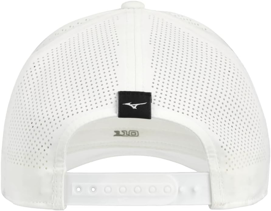 image:imageMizuno Unisex Tour Vent Adjustable Golf HatWhiteblack