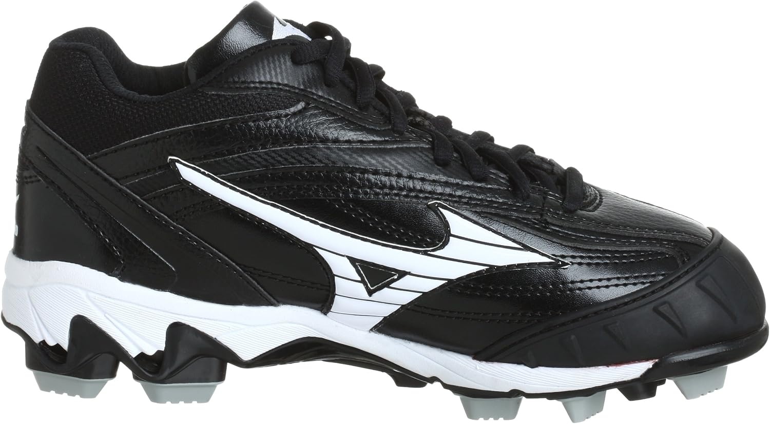 image:imageMizuno Womens Finch 9 Spike Mid G3 Baseball CleatBlackWhite
