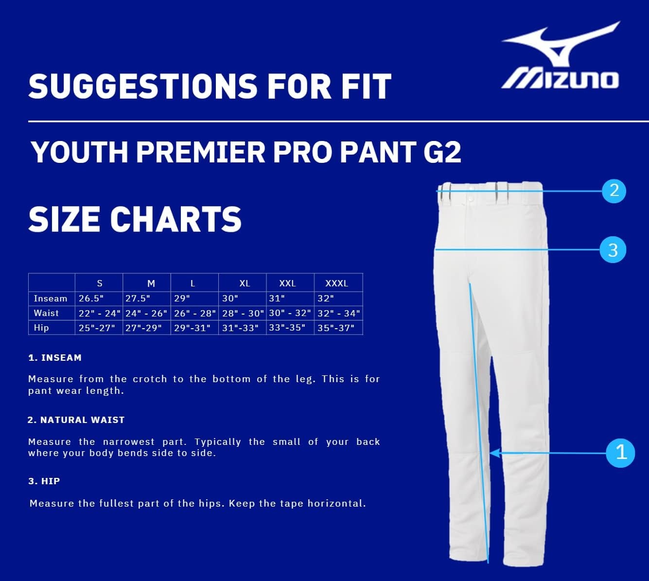 image:imageMizuno Youth Premier Pro Baseball Pant G2Grey