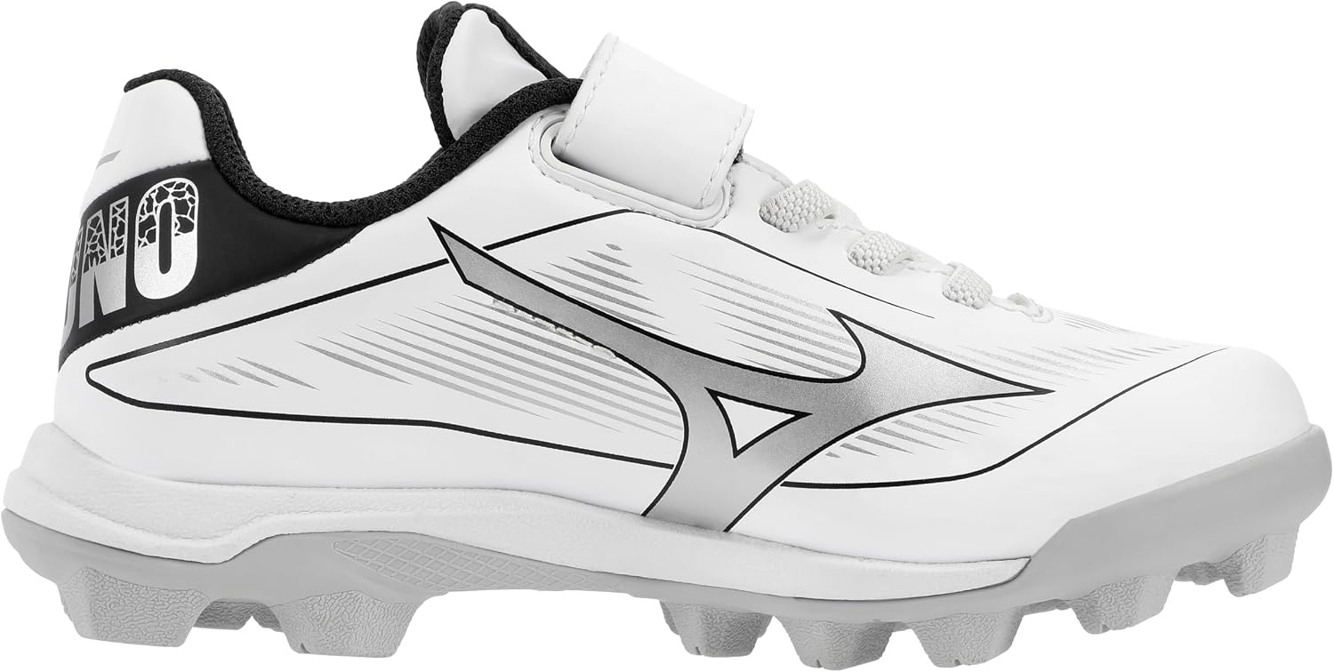 image:imageMizuno unisexchild Cushionrevo Diamond Youth Tpu SpikeWhiteBlack