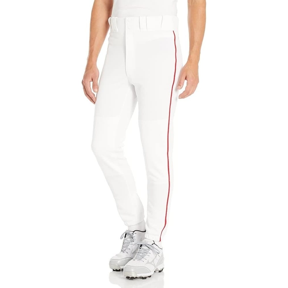 image:imageMizuno Adult Mens Premier Piped Baseball PantWhiteRed