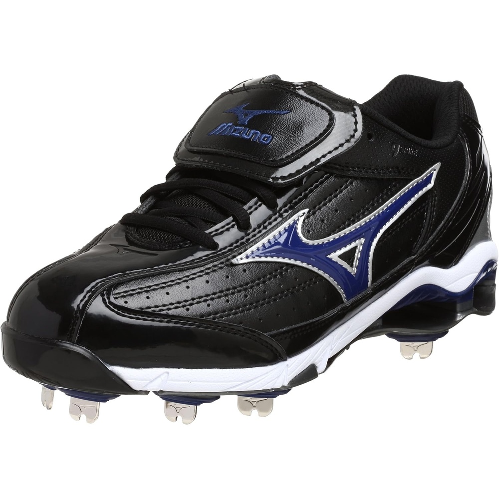 image:imageMizuno Mens 9 Spike Classic G5 Low Baseball CleatBlackRoyal