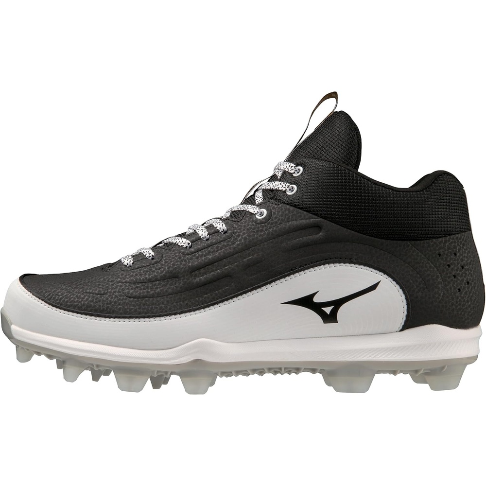 image:imageMizuno Mens Ambition 3 Mid TPU Baseball CleatsBlackWhite