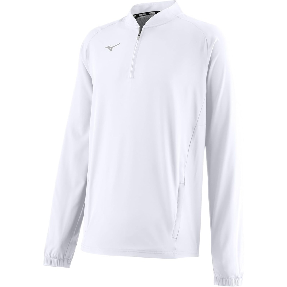 image:imageMizuno Mens Gametime Long Sleeve Hitting JacketWhite