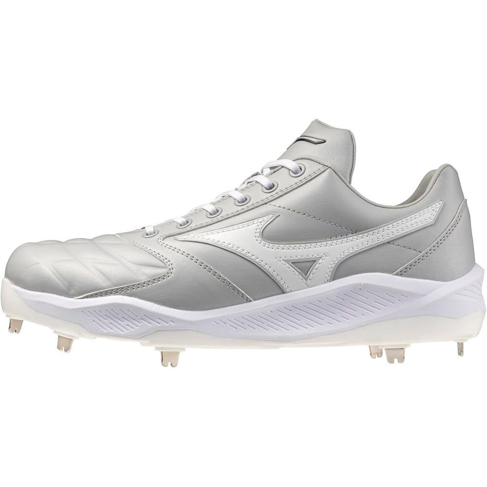 image:imageMizuno Mens Pro Select Metal Baseball Cleat GreyWhite US Mens 11