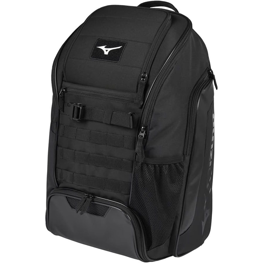 image:imageMizuno Pro Batpack 22 Baseball and Softball Bag 4 Bat Sleeves Molded Glove Compartment Laptop Sleeve Padded Back