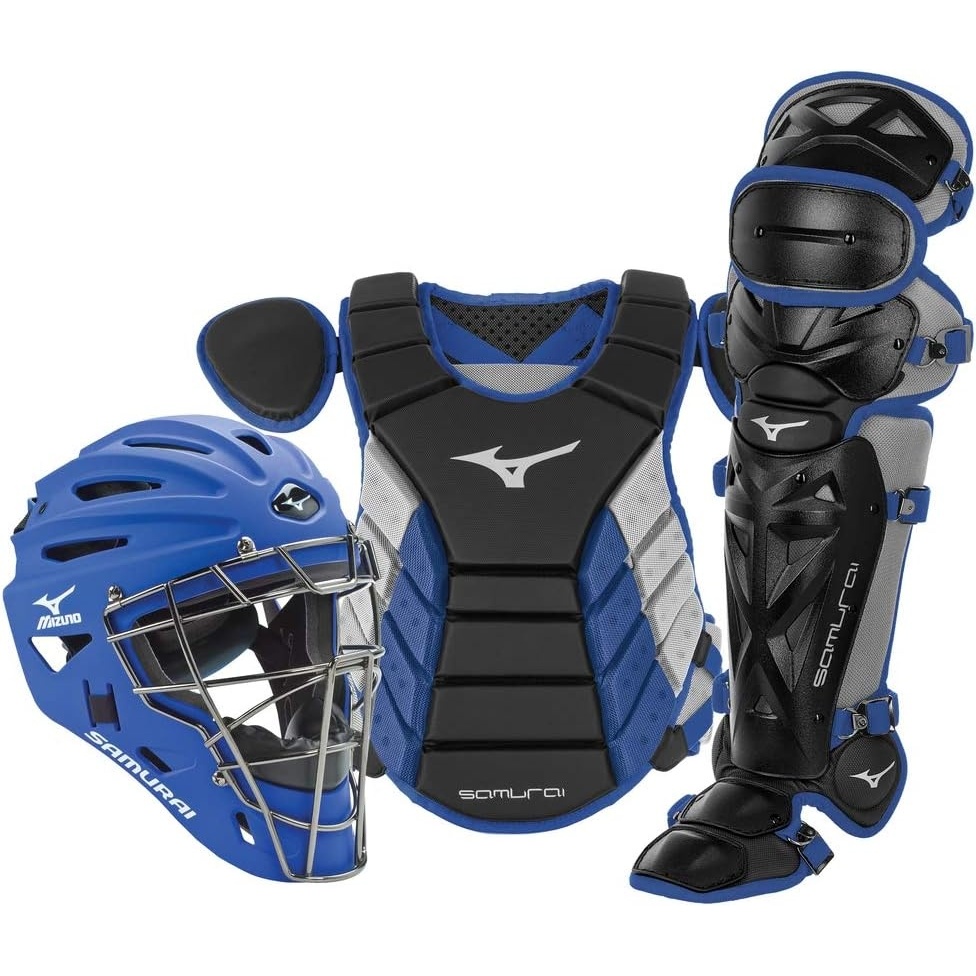 image:imageMizuno Samurai Adult Baseball Boxed Catchers Gear SetBlackRoyal