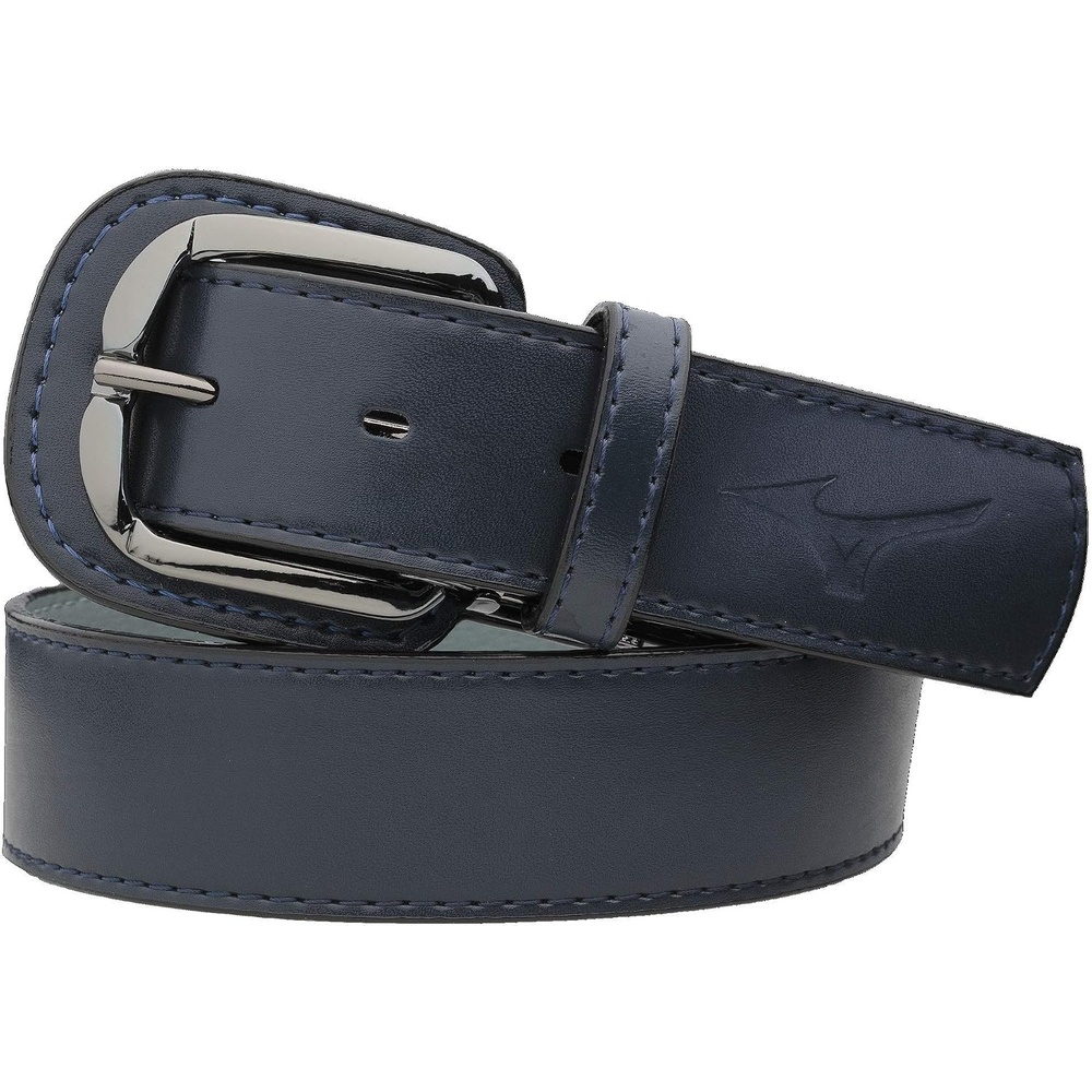 image:imageMizuno unisexadult Leather Classic BeltNavy