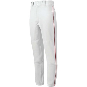 Mizuno Adult Men’s Premier Piped Baseball Pant(Grey/Red)