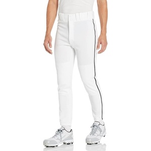 Mizuno Adult Men’s Premier Piped Baseball Pant(White/Black)