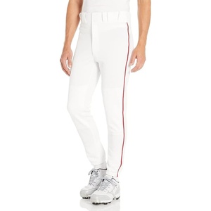Mizuno Adult Men’s Premier Piped Baseball Pant(White/Red)