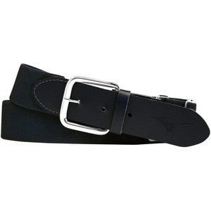 Mizuno Classic Elastic Baseball/Softball Belt | Youth and Adult(Black)