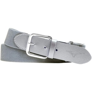 Mizuno Classic Elastic Baseball/Softball Belt | Youth and Adult(Grey)