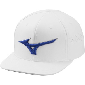 Mizuno Golf Tour Flat Snapback Hat(White)