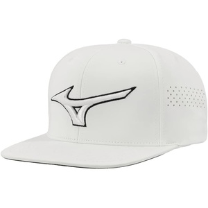Mizuno Golf Tour Flat Snapback Hat(White/White)