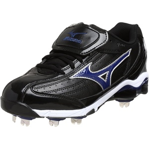Mizuno Men’s 9 Spike Classic G5 Low Baseball Cleat(Black/Royal)