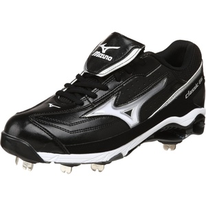 Mizuno Men’s 9-Spike Classic G6 Low Switch(Black/White)