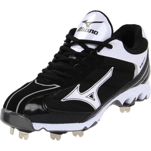 Mizuno Men’s 9-Spike Lite Vapor Elite 5 Baseball Cleat(Black/White)
