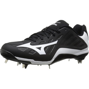 Mizuno Men’s Heist Iq Baseball Shoe(Black/White)